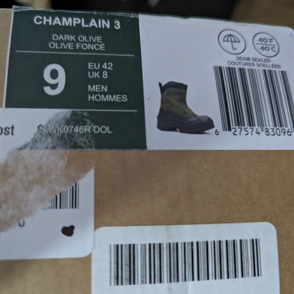 Kamik Champlain 3 Dark Olive Size 9 - Picture 3 of 3